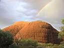 Rainbow over The Olgas